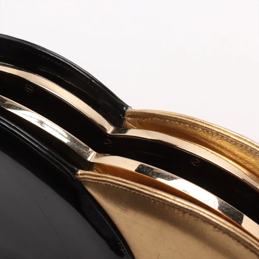 Chanel gold and black circle clutch - Picture 5 of 9